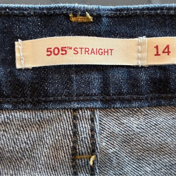 Levi’s 505 Regular Fit Straight Leg Jeans Medium Wash Size 14 - Picture 3 of 13